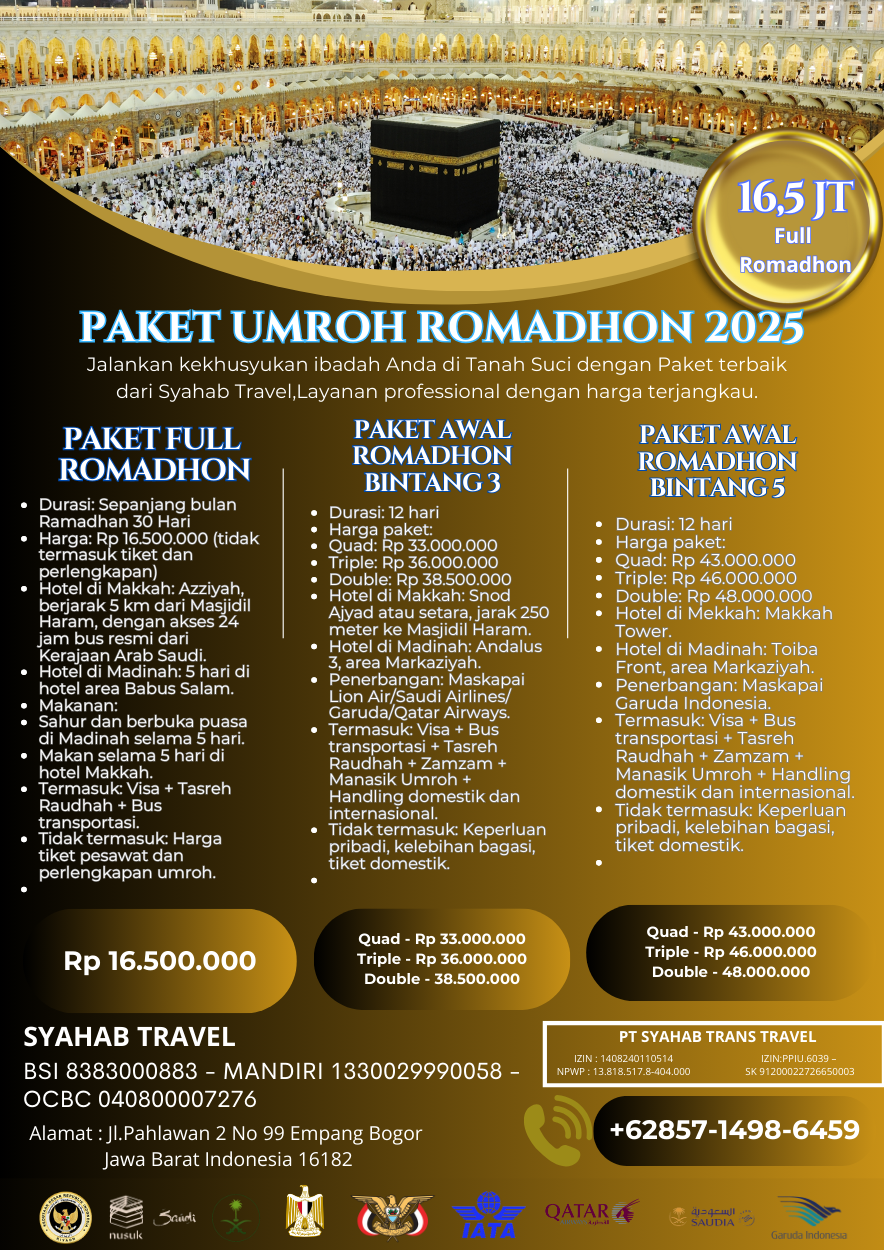 Paket umroh romadhon 2025